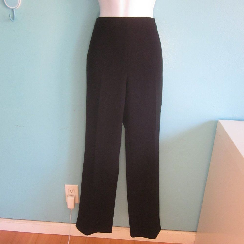 Alberto Makali Size 4 /6  Womens Black Straight Leg Dress Pant For Work